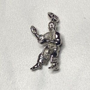 Sterling Silver Tai Chi Chinese Pendant 925‎ vintage